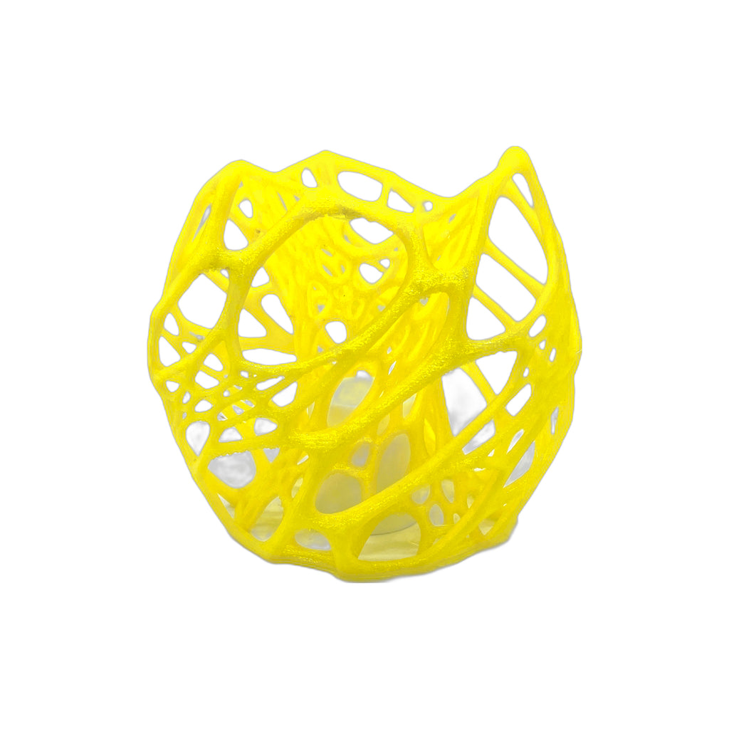 3D Printed LED Candle holder Yellow (L)