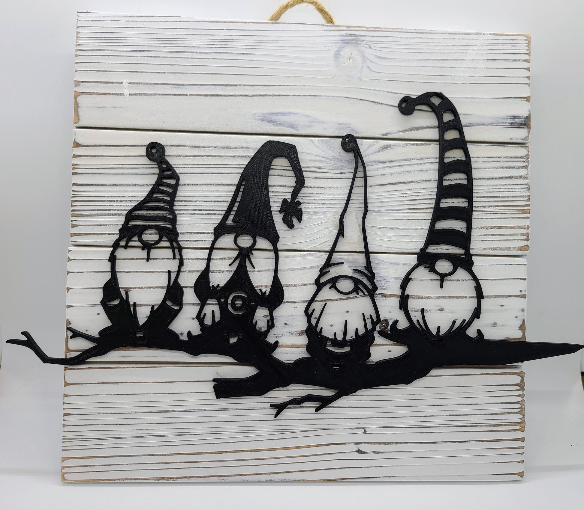 Gnome Silhouette 10x10 sign (L)