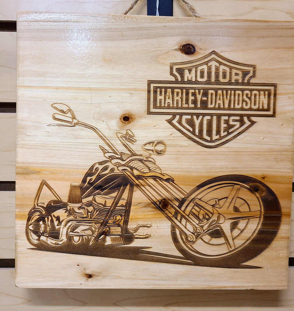 Harley Davidson Natural 10x10 sign (L)