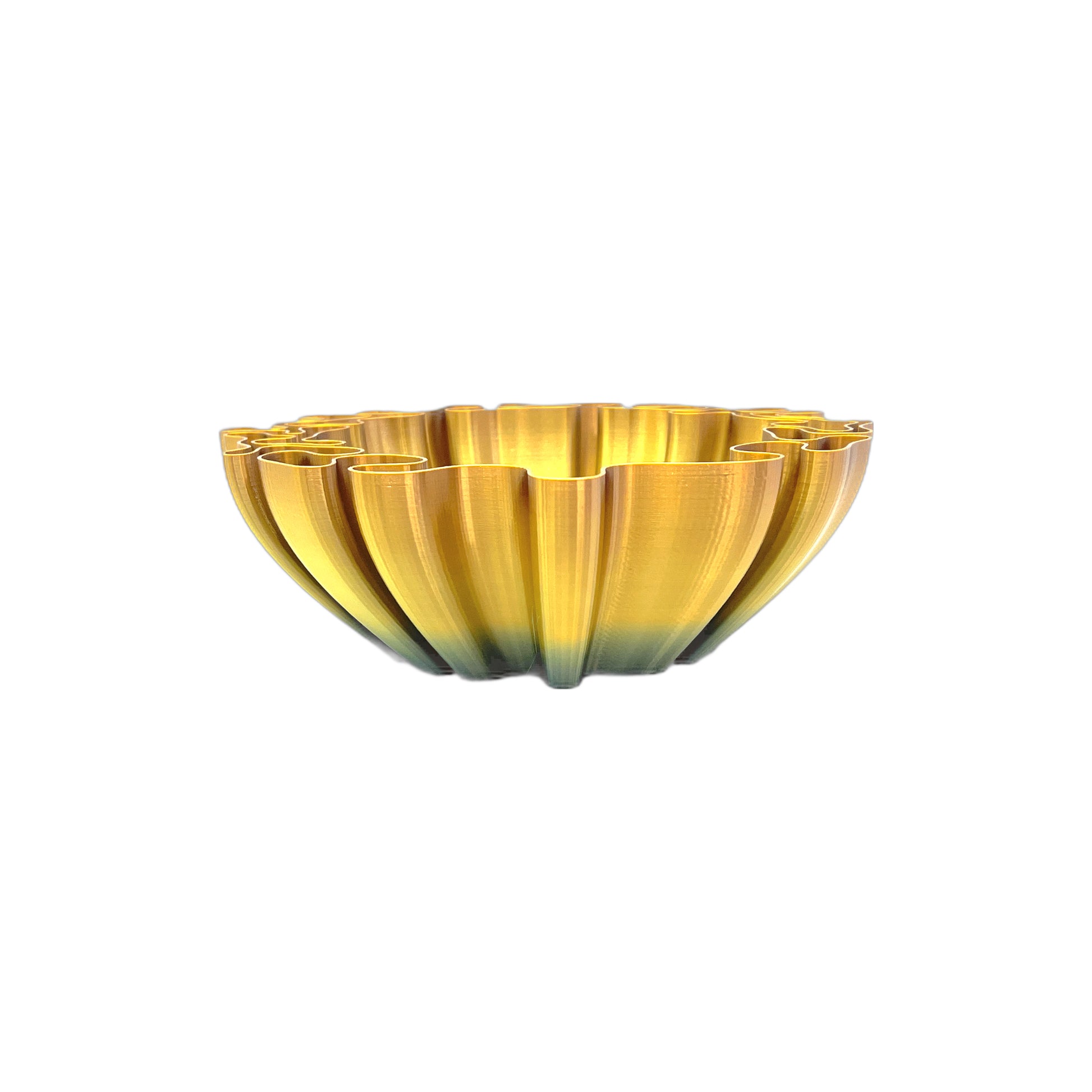 3D Wavy Bowl Multi Rainbow
